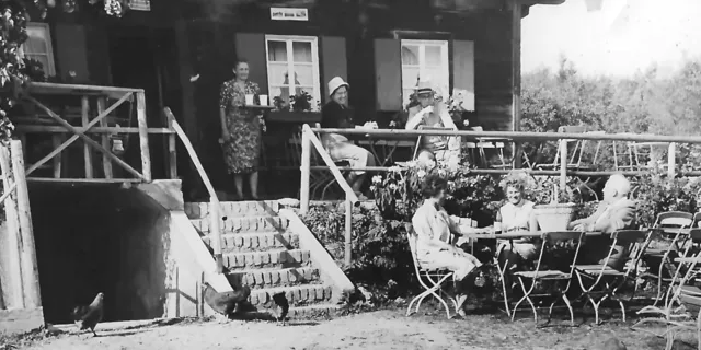 Gaststätte Schatzbergalm Historisches Foto von der Gastronomie Schatzbergalm