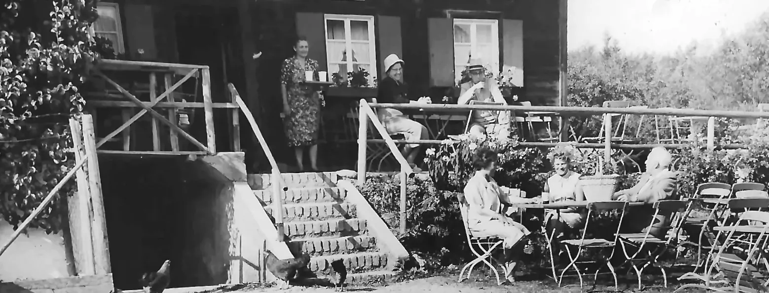 Gaststätte Schatzbergalm Historisches Foto von der Gastronomie Schatzbergalm